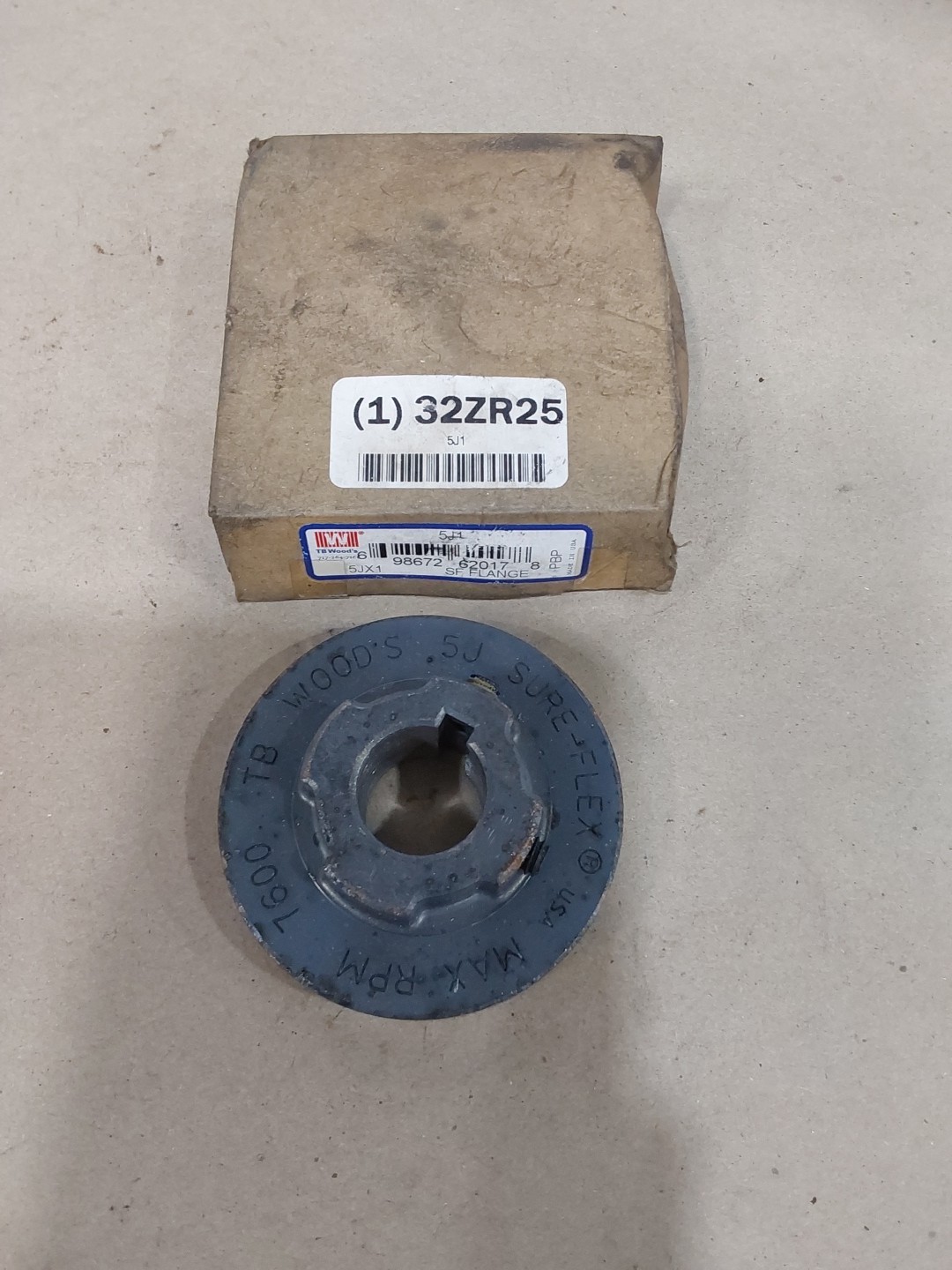 TB WOODS 5J Sure Flex Flange MAX RPM 7600