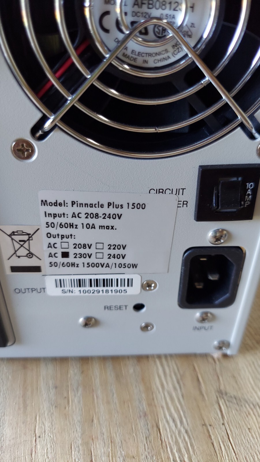 New Sinergia Pinnacle Plus 1500 Power Supply