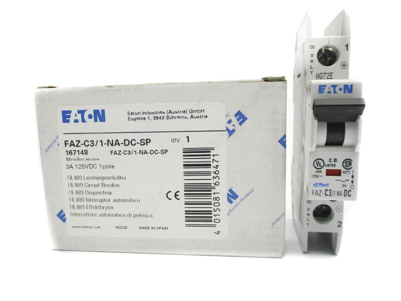 EATON FAZ-C3/1-NA-DC-SP 125VDC 3A NSMP