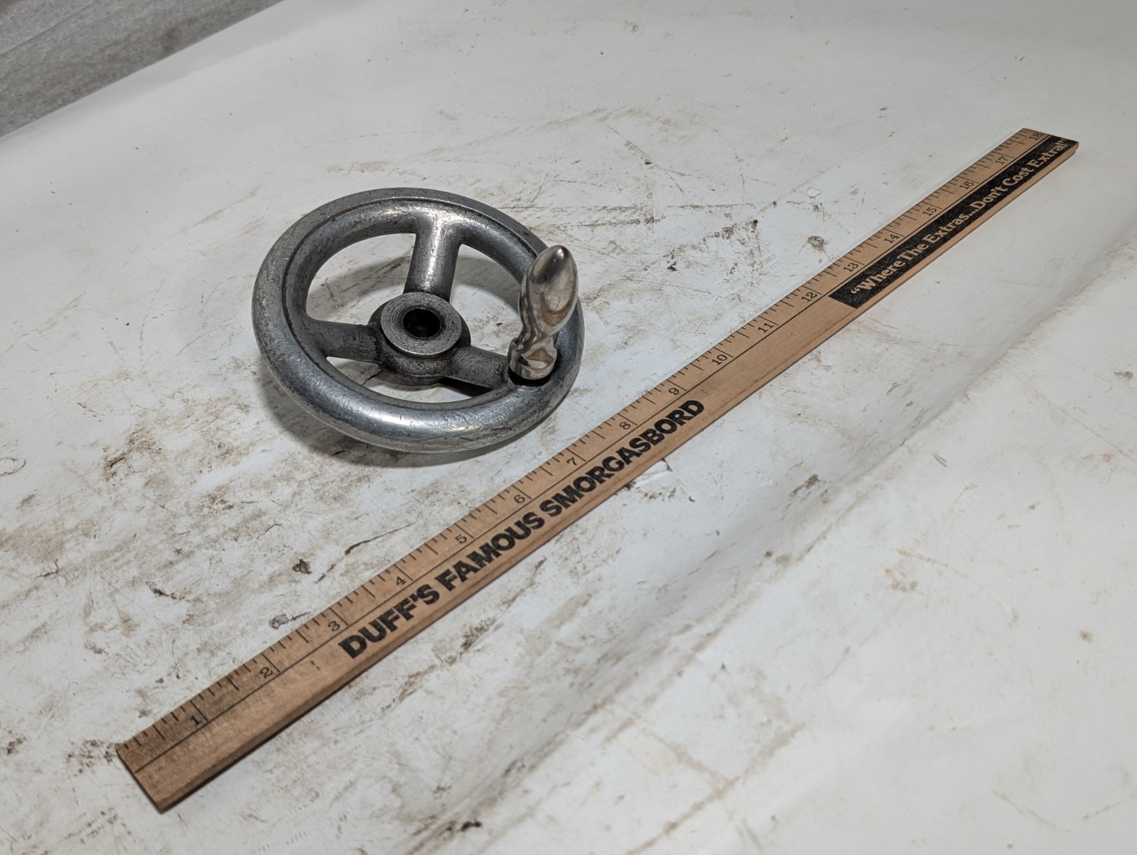 C+H 120 Spoked Handwheel, Three Spokes, Central Bore, Heavy Duty, Central Bore