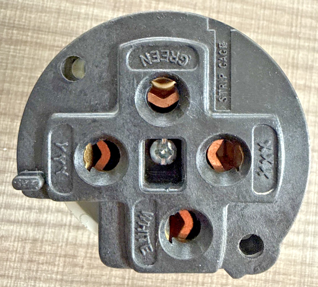 Hubbell Wiring Device Straight 9451C Angle 9452C Nema 14-50P 50A 125/250V 3P 4W