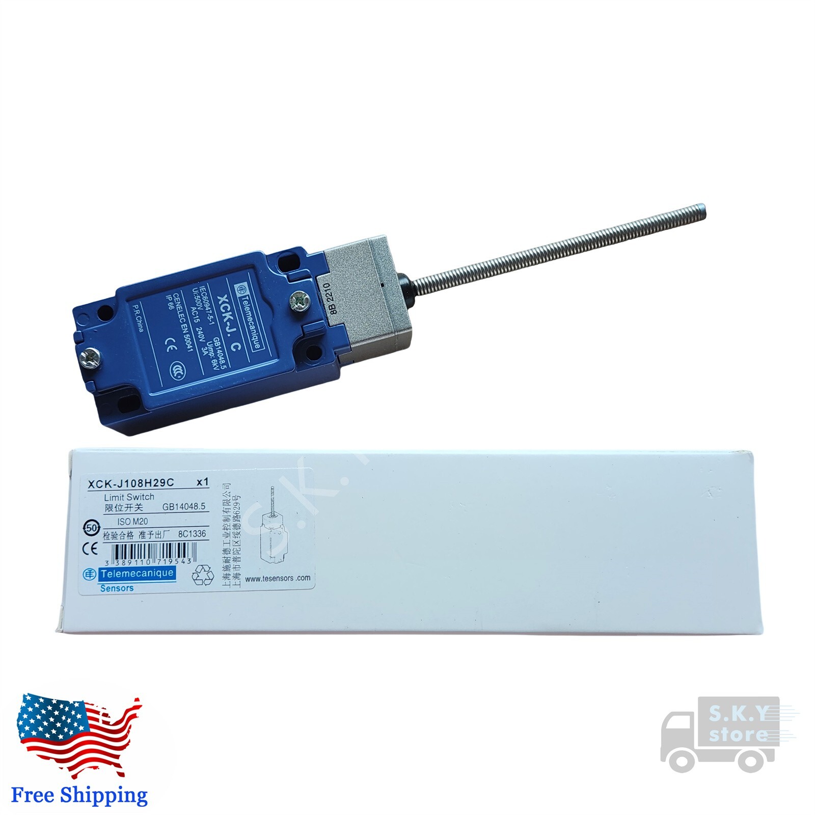 1 x New in Box XCK-J108 H29C/ XCK-J108H29C Telemecanique LIMIT SWITCH, Free Ship