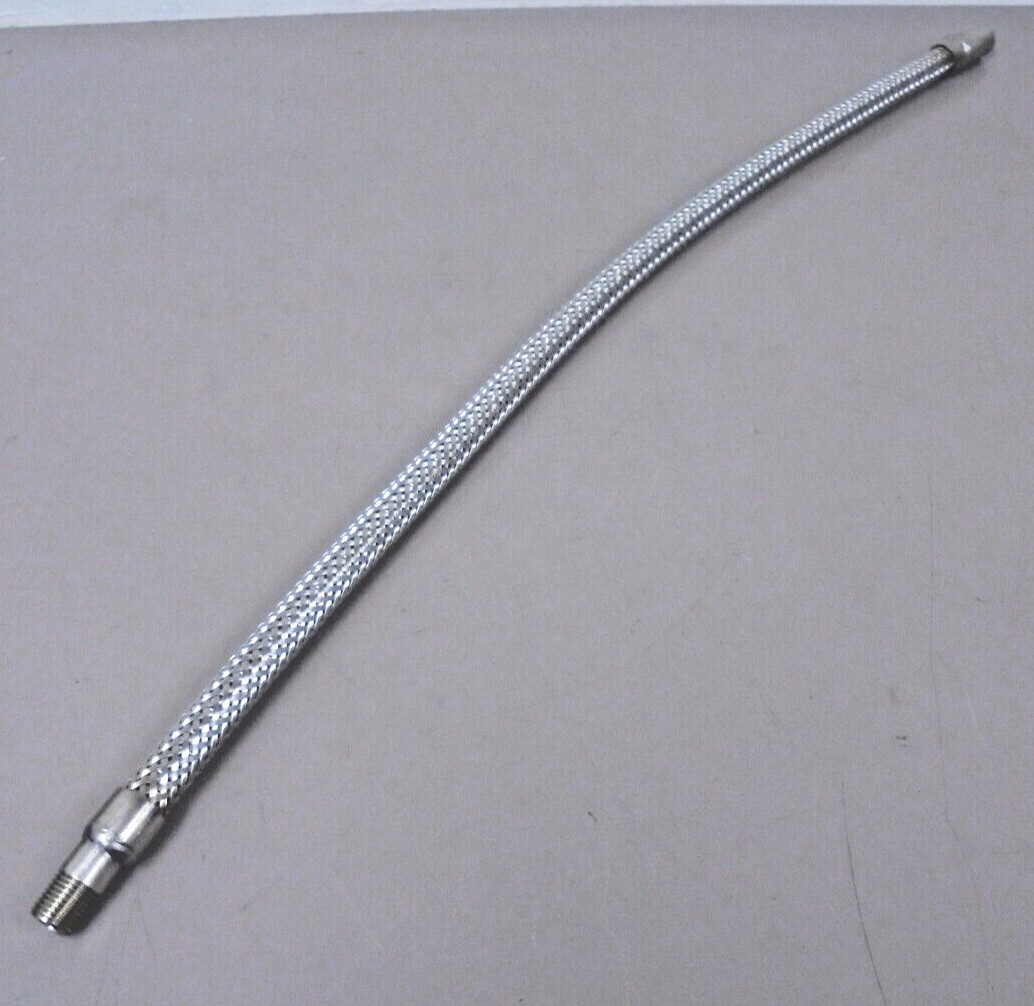 1/4″ NPT M/F Flexible SS Braided Hose 1/4″ x 24″