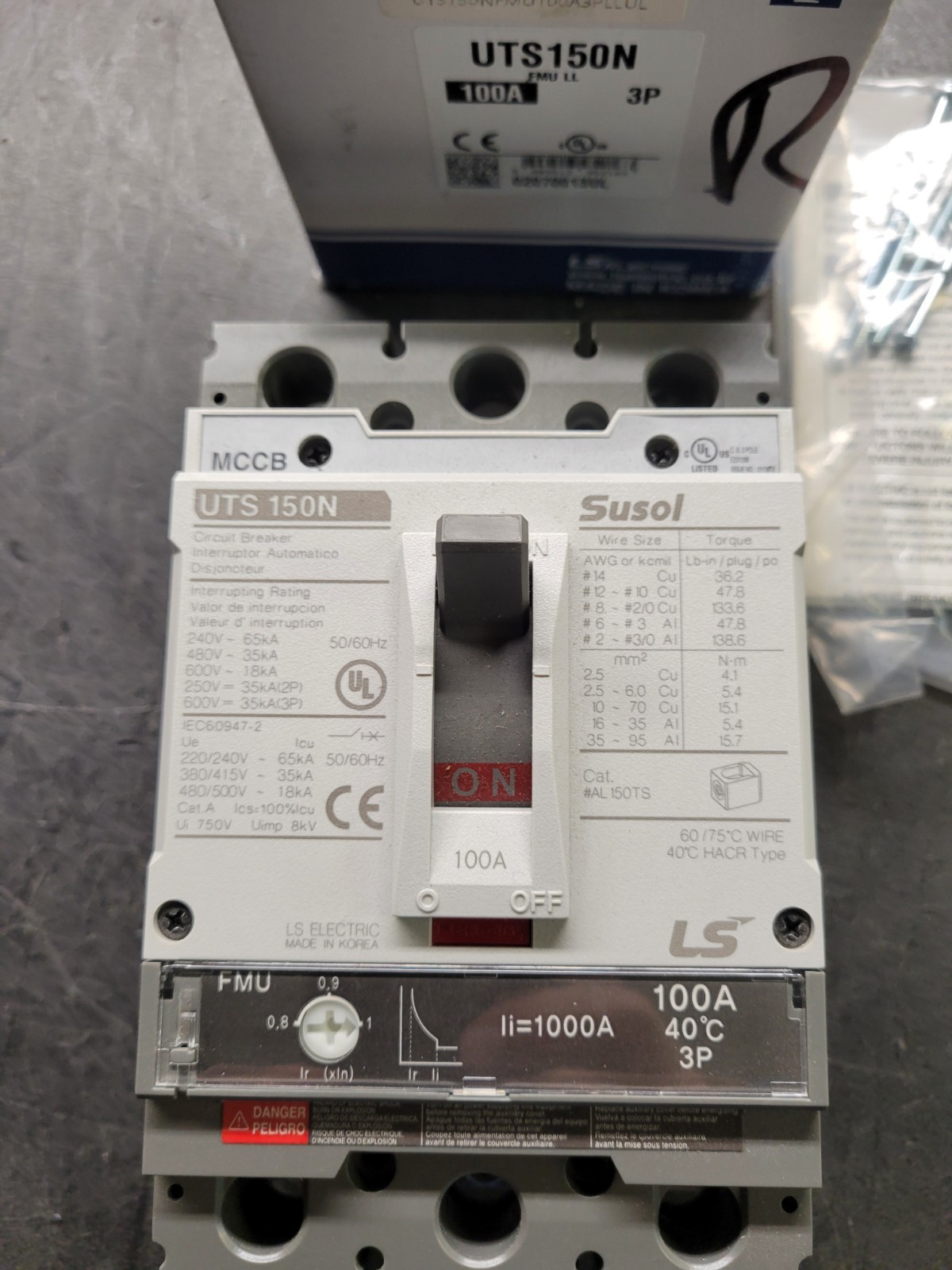 LS Electric #UTS150N Circuit Breaker.