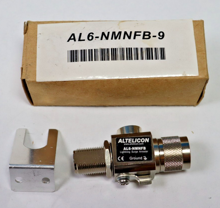 New L-Com AL6-NMNFB-9 Bulkhead Lightning Protector 0-3GHz 90V