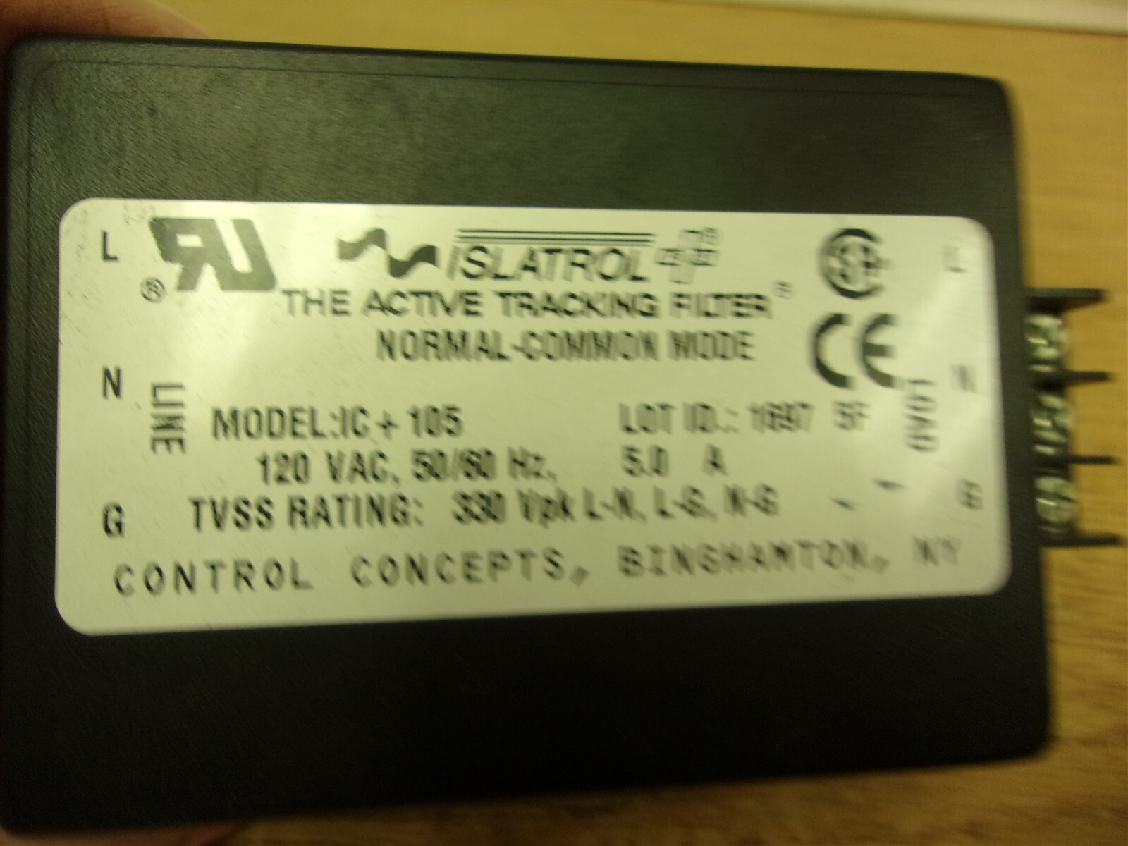 Control Concepts Isatrol ICT105 Active Tracking Filter “N” *FREE SHIPPING*