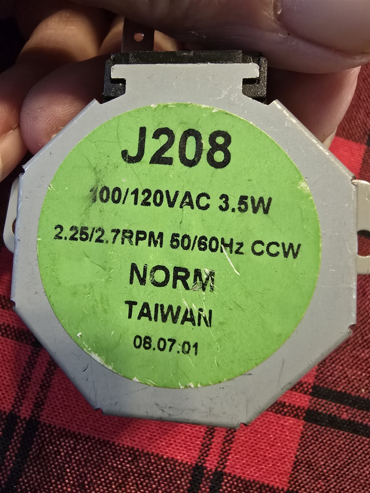 NEW Whirlpool Motor J208 2.25/2.7 RPM *FREE SHIPPING*