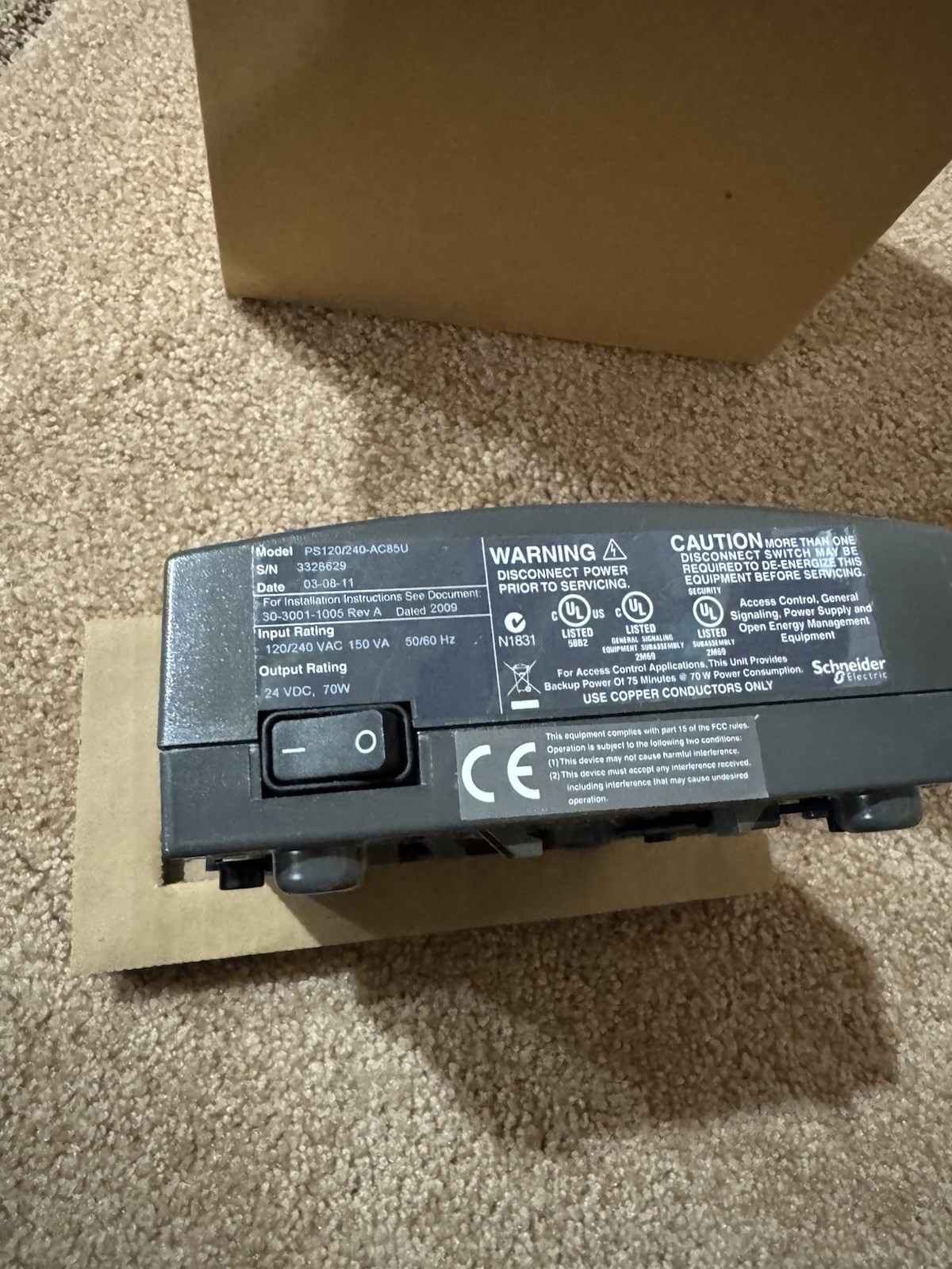 NEW SCHNEIDER ANDOVER CONTINUUM AC-85-U PS 120/240 AC