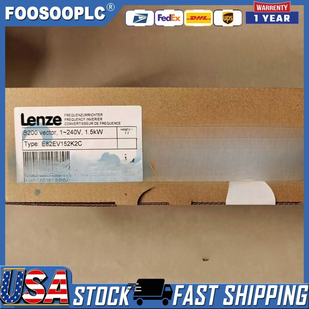US Free TAX 1PC NEW LENZE E82EV152K2C E82EV152K-2C LENZE FREQUENCY INVERTER