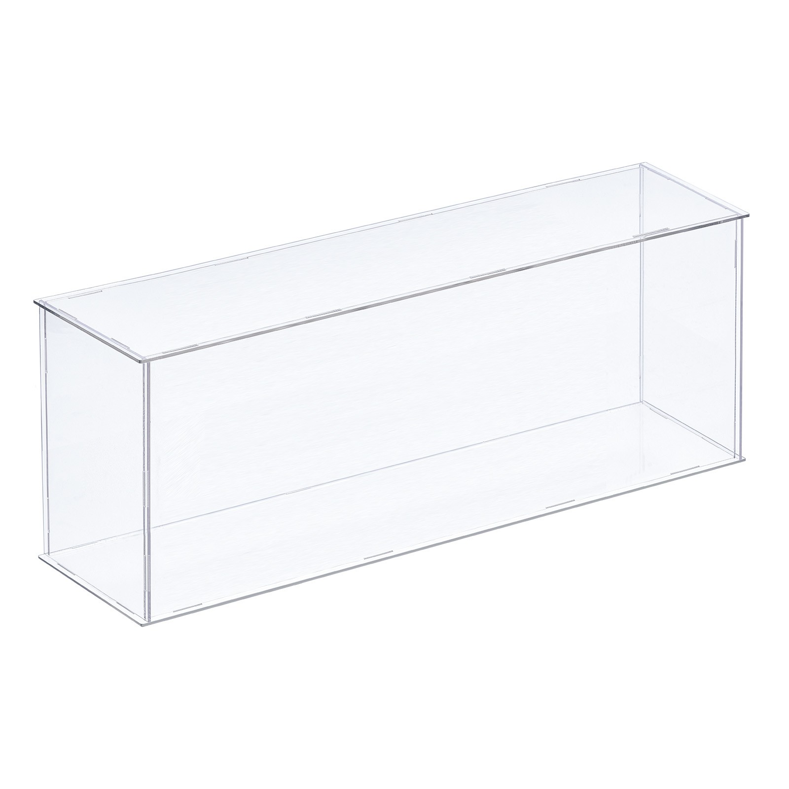 Acrylic Display Case Plastic Box Cube Storage Box Transparent 41x11x15.5cm