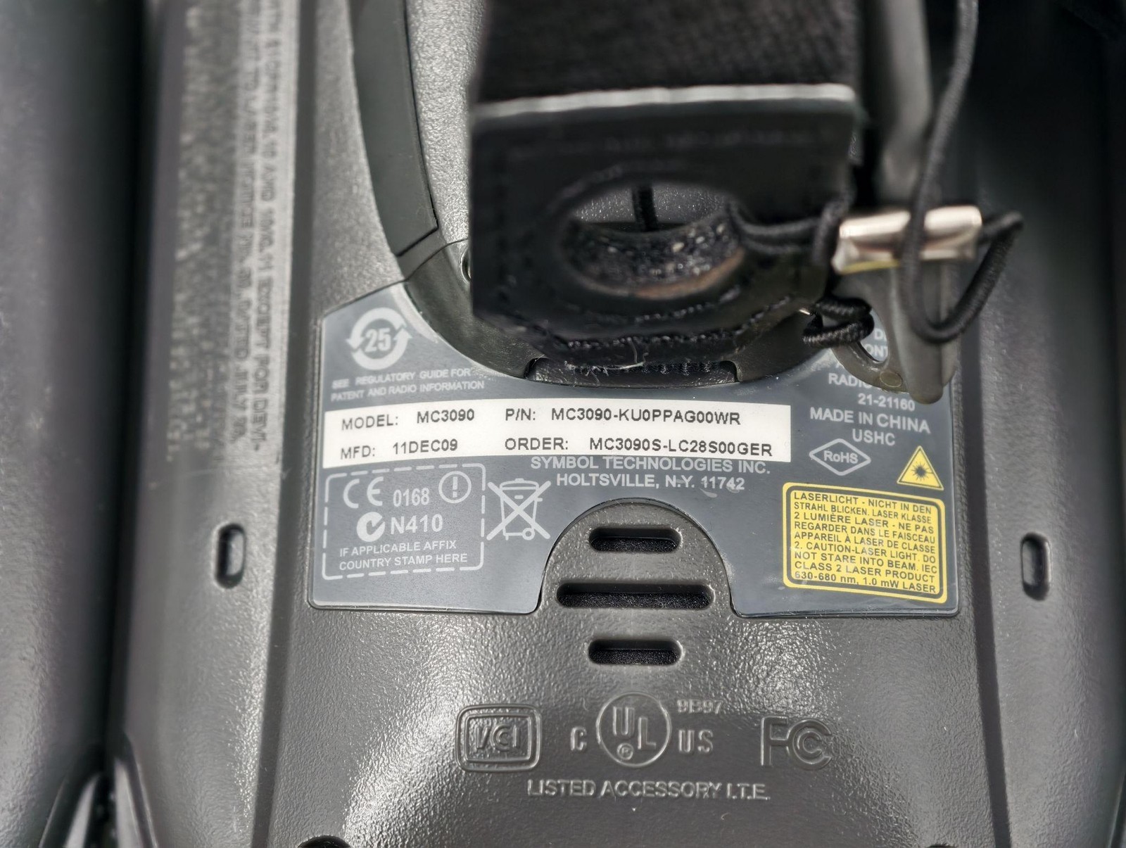 Lot Of 4 Motorola MC3090 Handheld Barcode Scanners W/ Cradles PSU Symbol