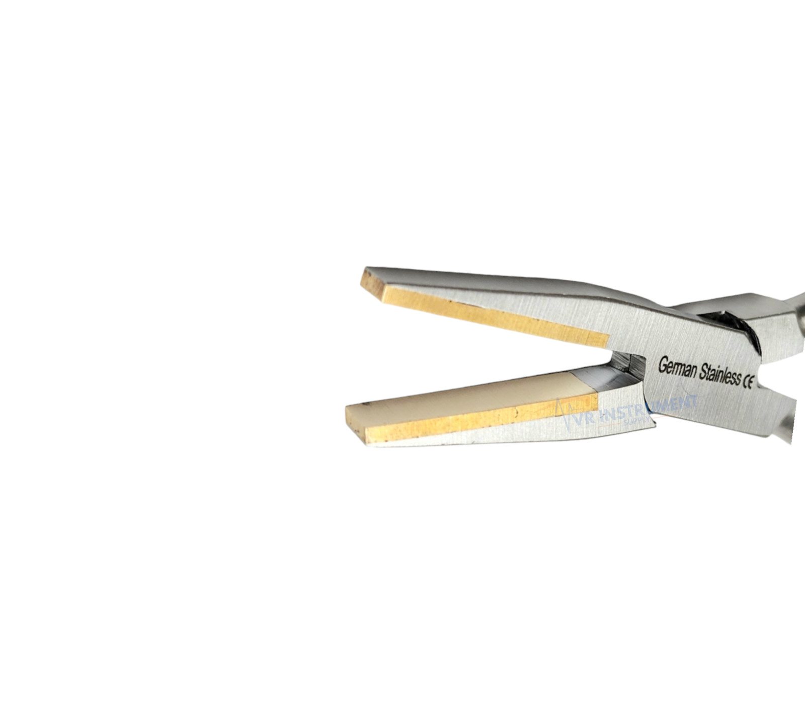 Brass Jaw Pliers Flat Nose Brass Lined Jaws Forming Holding Bending 6.25 Inch