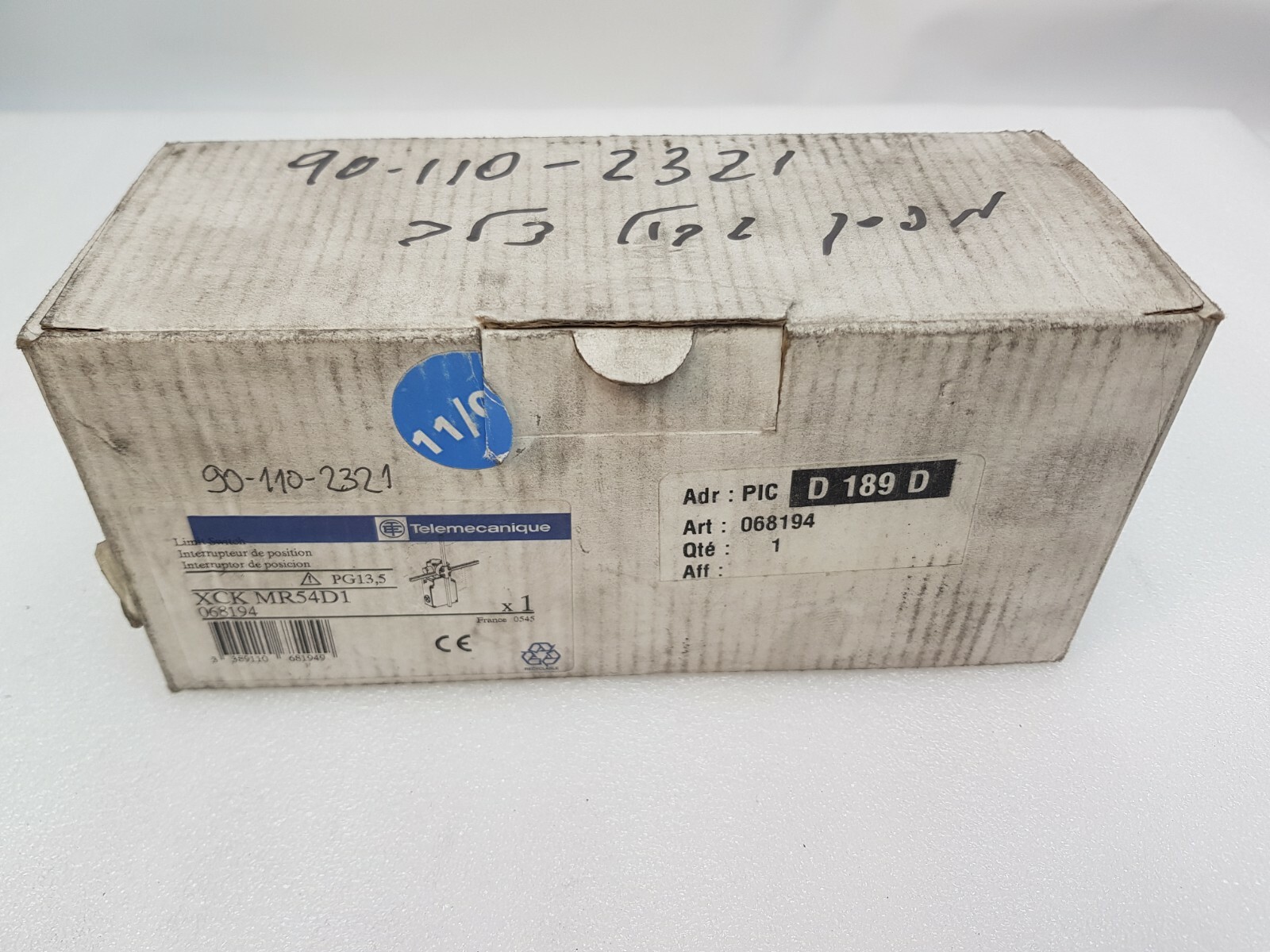 TELEMECANIQUE XCK MR54D1, 068194 LIMIT SWITCH
