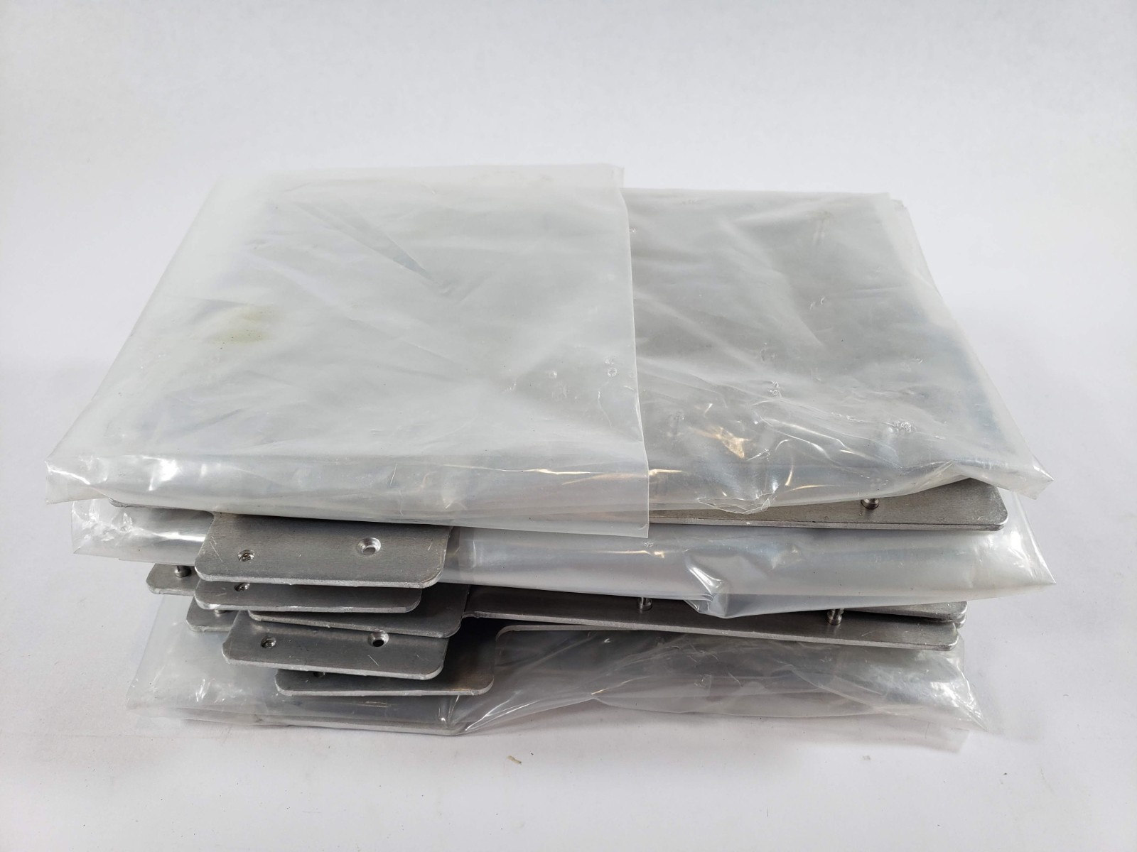 Lot of 9 Unknown Silver Metal Cover Bracket With Rivets 6.5 In x 11 In