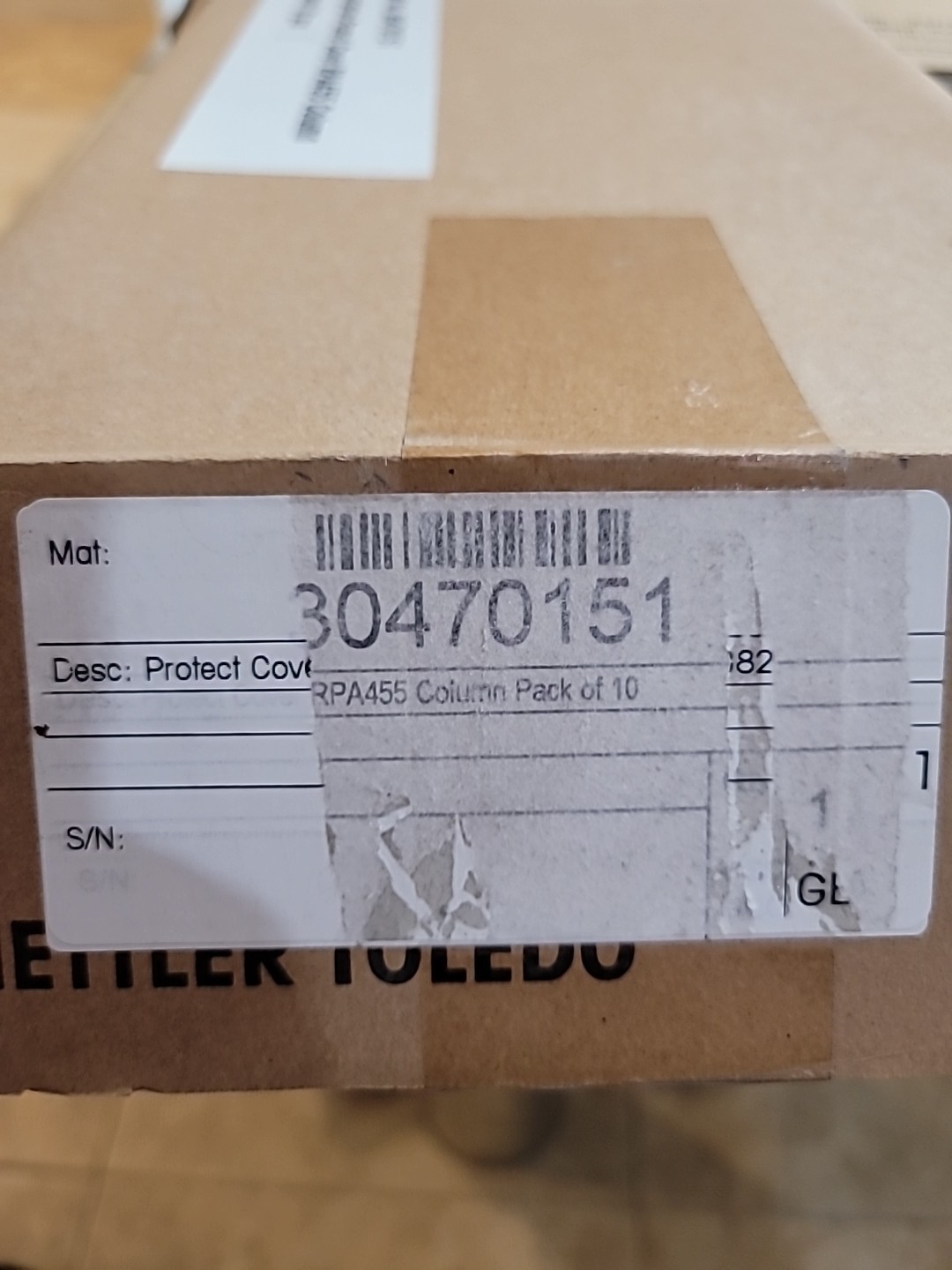 Mettler Toledo RPA455 Scale Protective Column Cover (MBO 30470150) 8 PCS. NEW