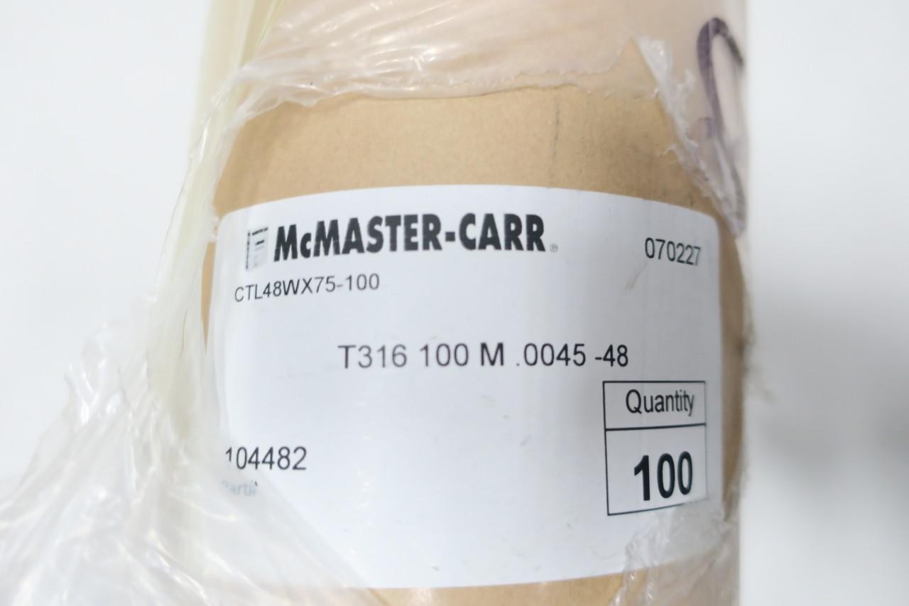 Mcmaster-carr CTL48WX75-100 T316 100M.0045-48 Stainless Wire Cloth 48in X 100ft