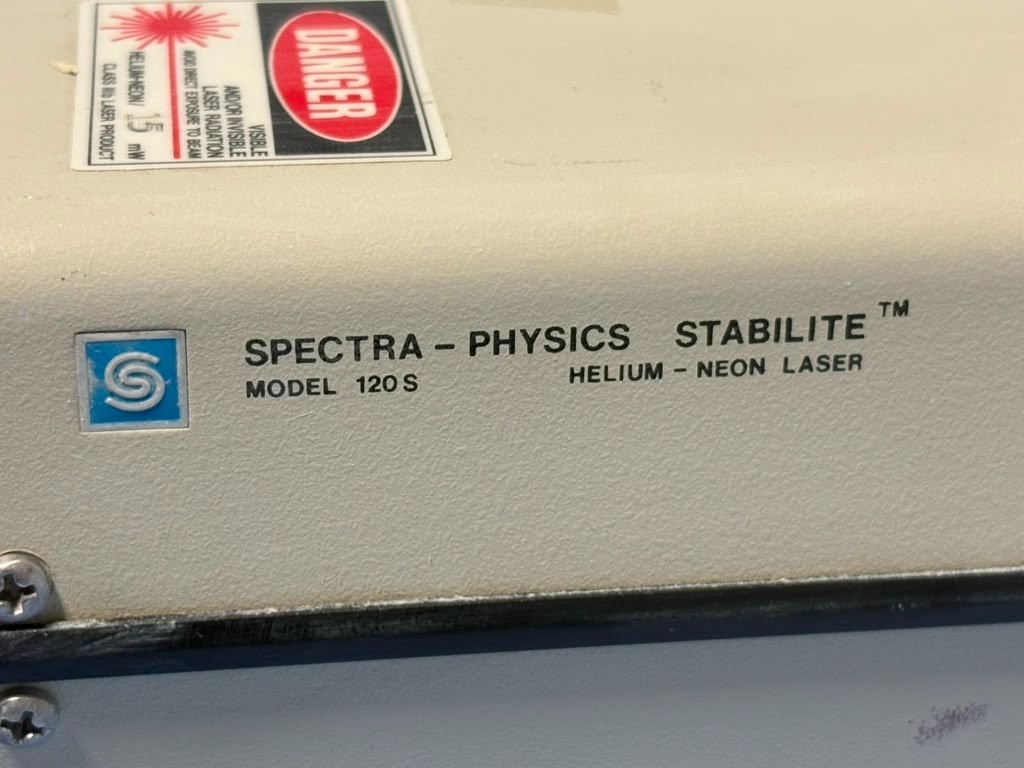 Spectra-Physics Model 249 Exciter w/ Helium-Neon Laser Stabilite 120S