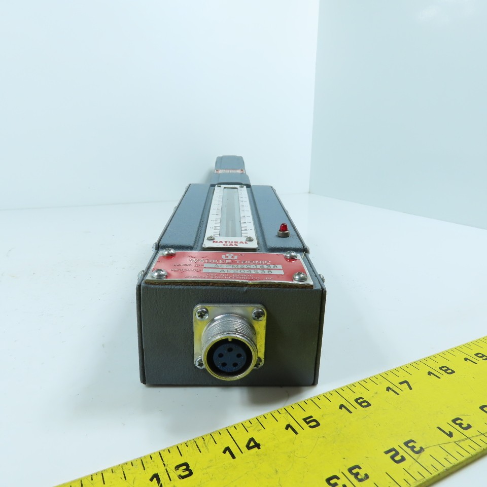 Waukee M-4 Flo-Meter Gas Flow Meter PR 12WCG W/ Waukee-Tronic Controller 1″ NPT