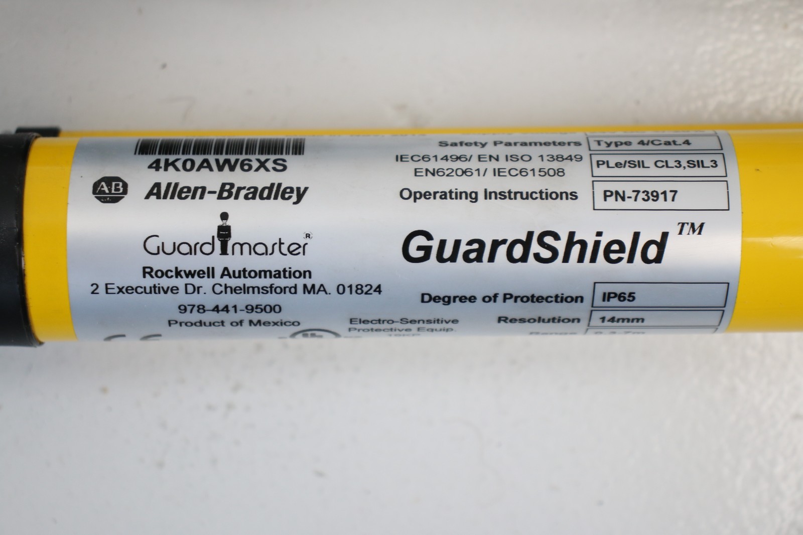 Allen-Bradley GuardMaster GuardShield Safety Light Curtain 440L-T4J0320YD