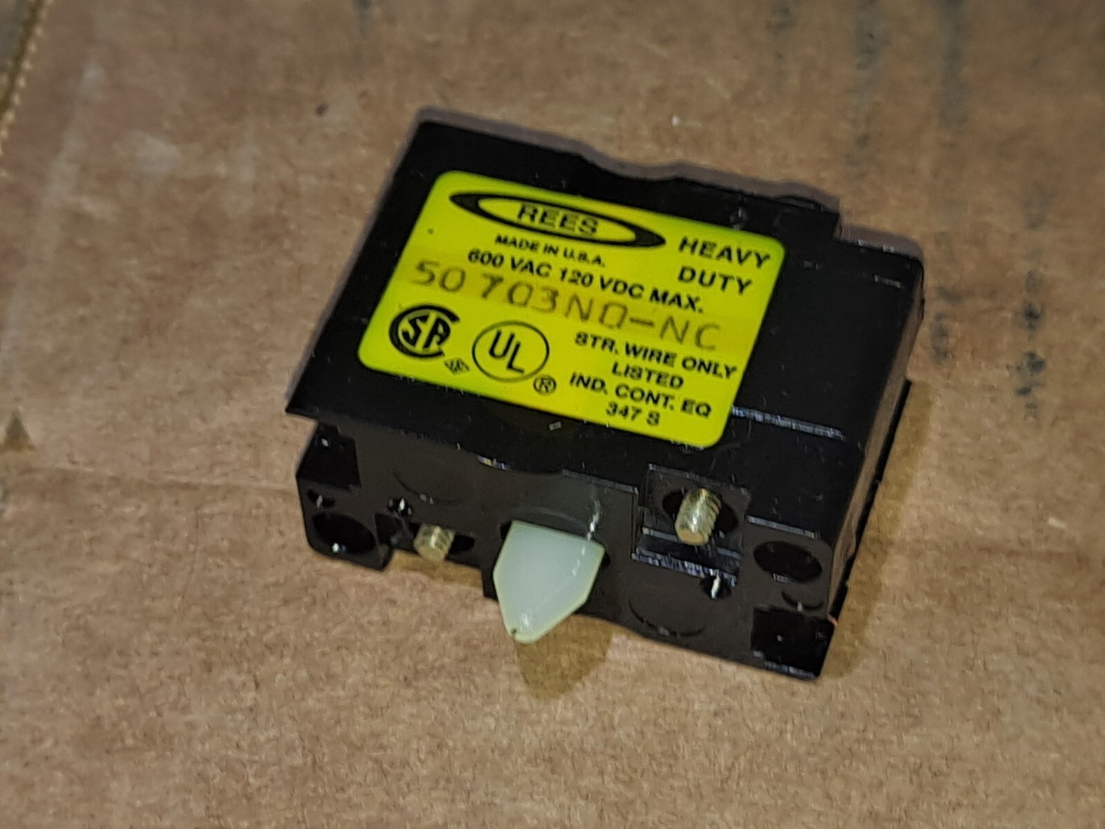 REES 50703NO-NC HEAVY DUTY CONTACT BLOCK Fast Shipping