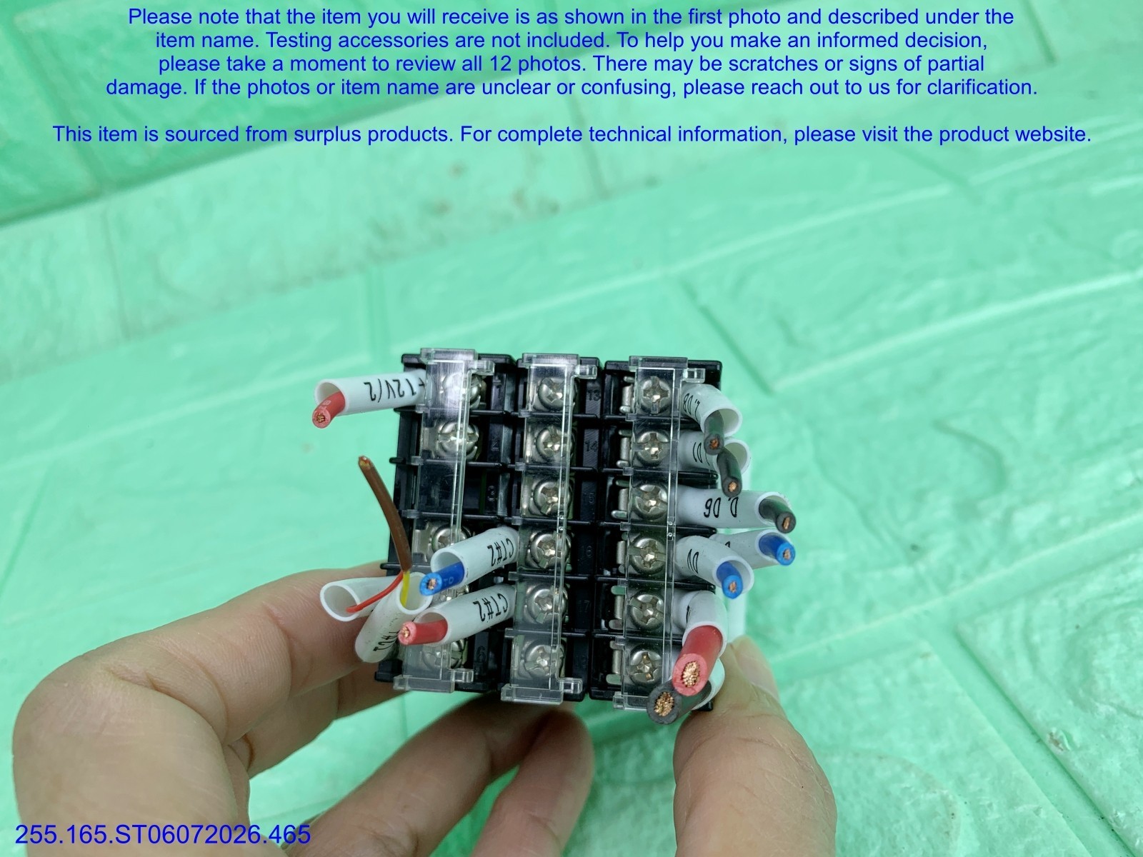 Omron E5CC-QX3A5M-001 Temp Controller as in photos, sn:6479, DHL