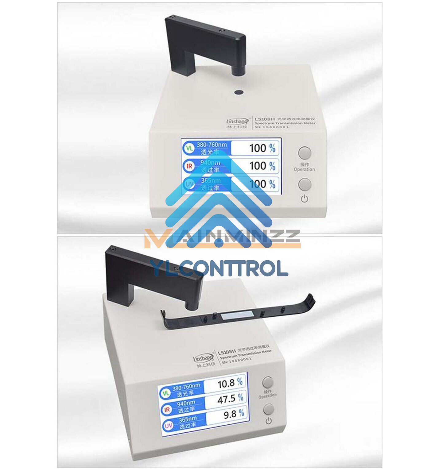 New Linshang Spectrum Transmission Meter measure and display UV, Visible LS108H