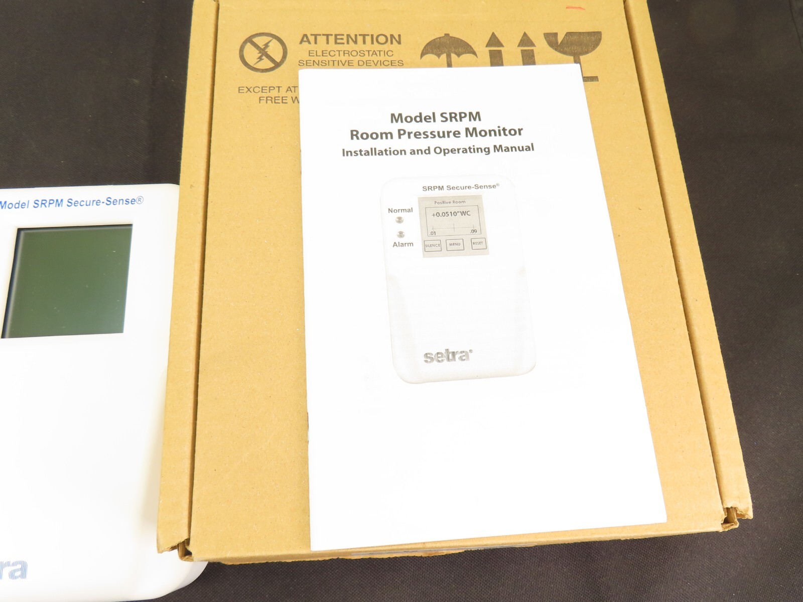 Setra SRPMR05WBA1E SRPM Secure-Sense Room Pressure Monitor NEW IN BOX