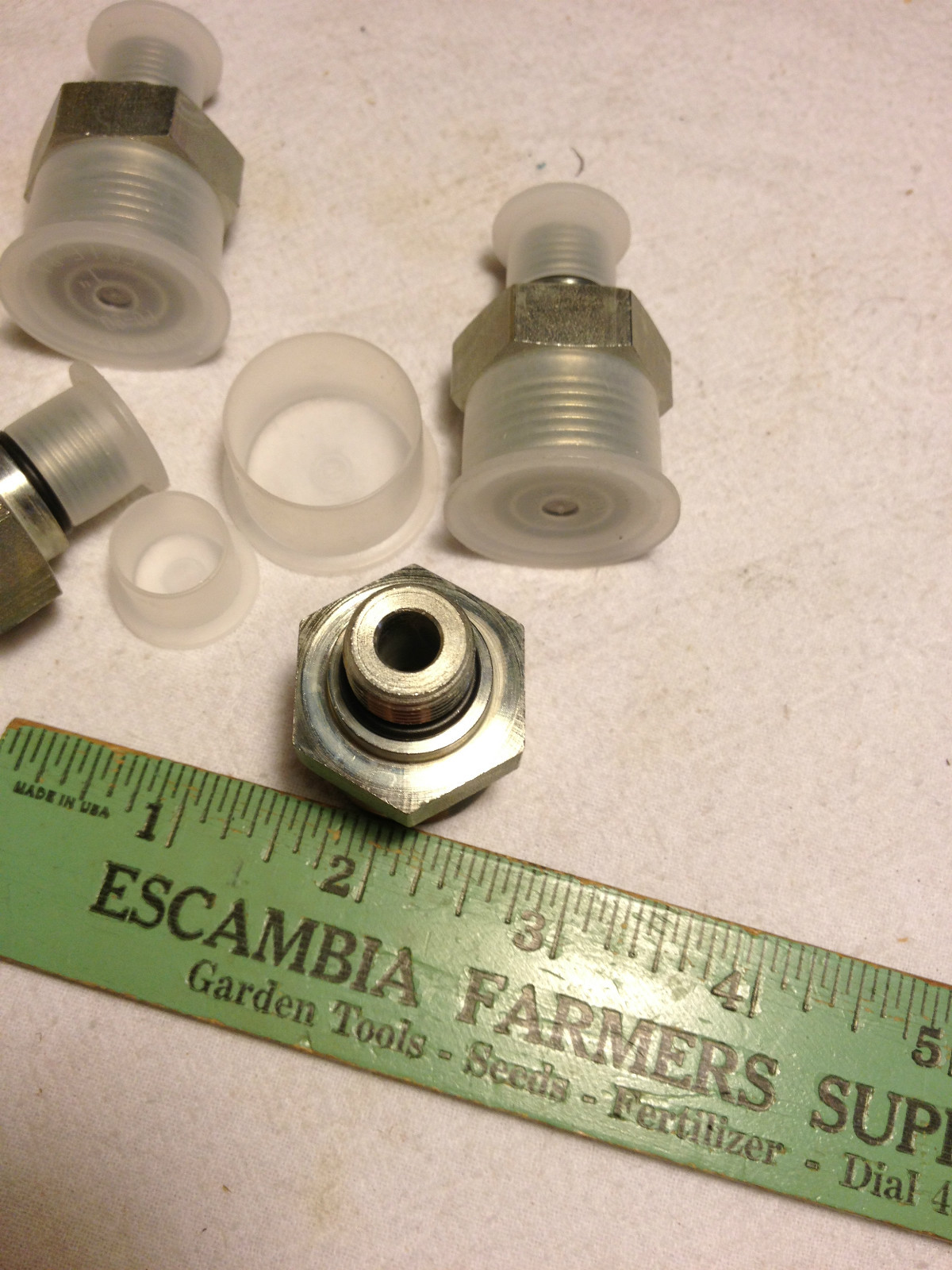 4 PARKER 10-6 F5OLO STRAIGHT THREAD CONNECTOR PIPE REDUCER 5/8″ NPT TO 9/16″-18