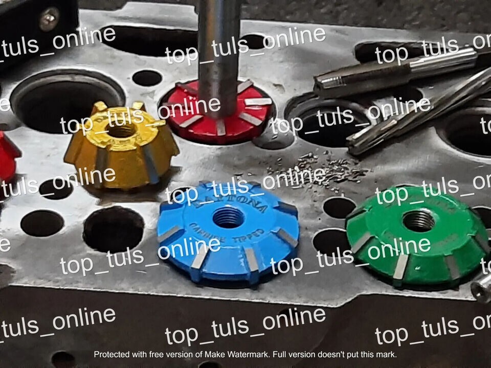 17x GM LS-7 8452 HEADS VALVE SEAT CUTTER KIT 3 ANGLE CUT CARBIDE TIPPED SPECIAL