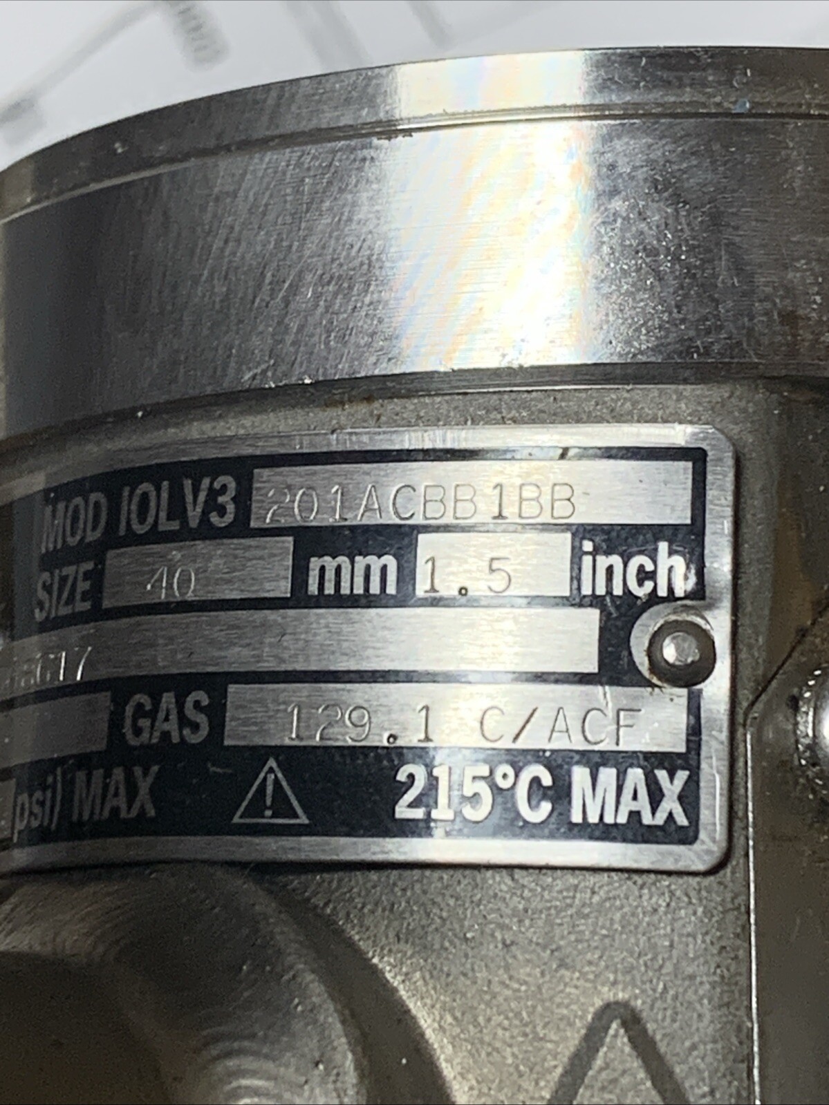 New Flowmeter Vortex Bailey Fischer Porter 201ACBB1BB, Size 40mm, 1.5inch, 26MPA