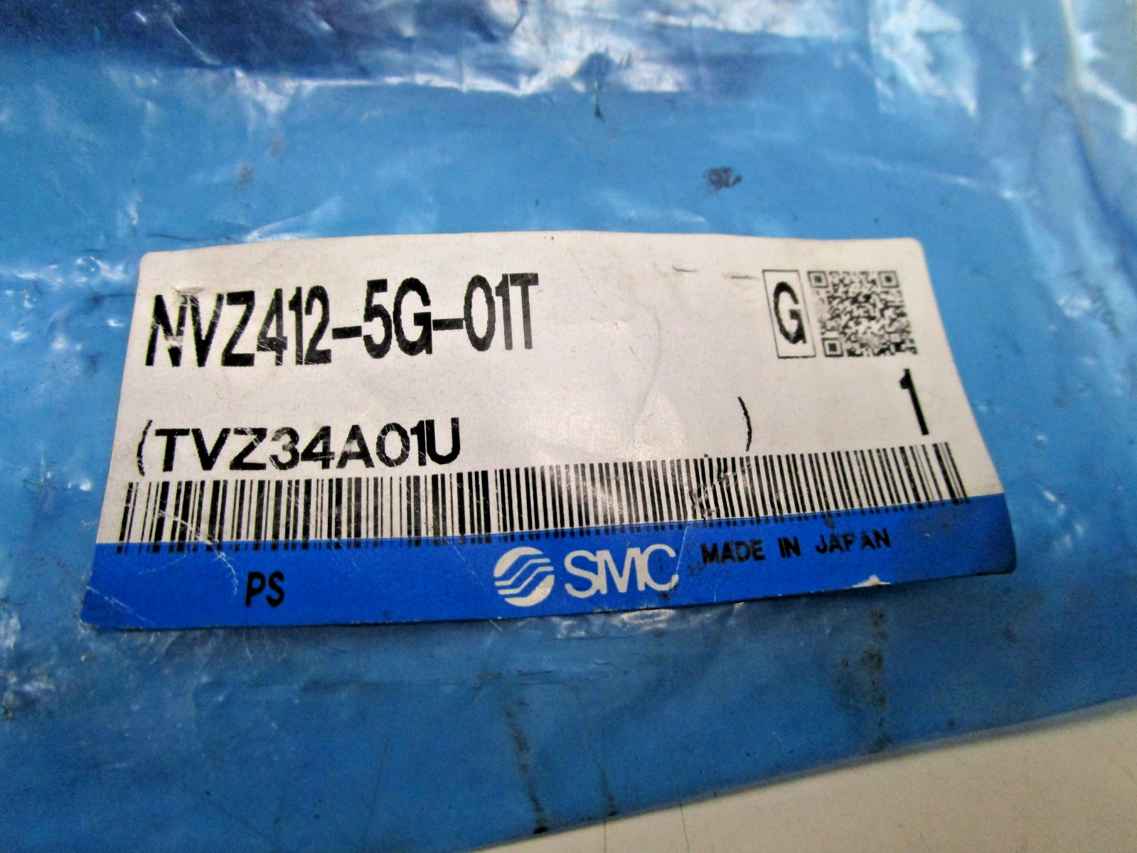 SMC NVZ412-5G-01T Solenoid Valve 24V DC 3-Port 0-15 PSI