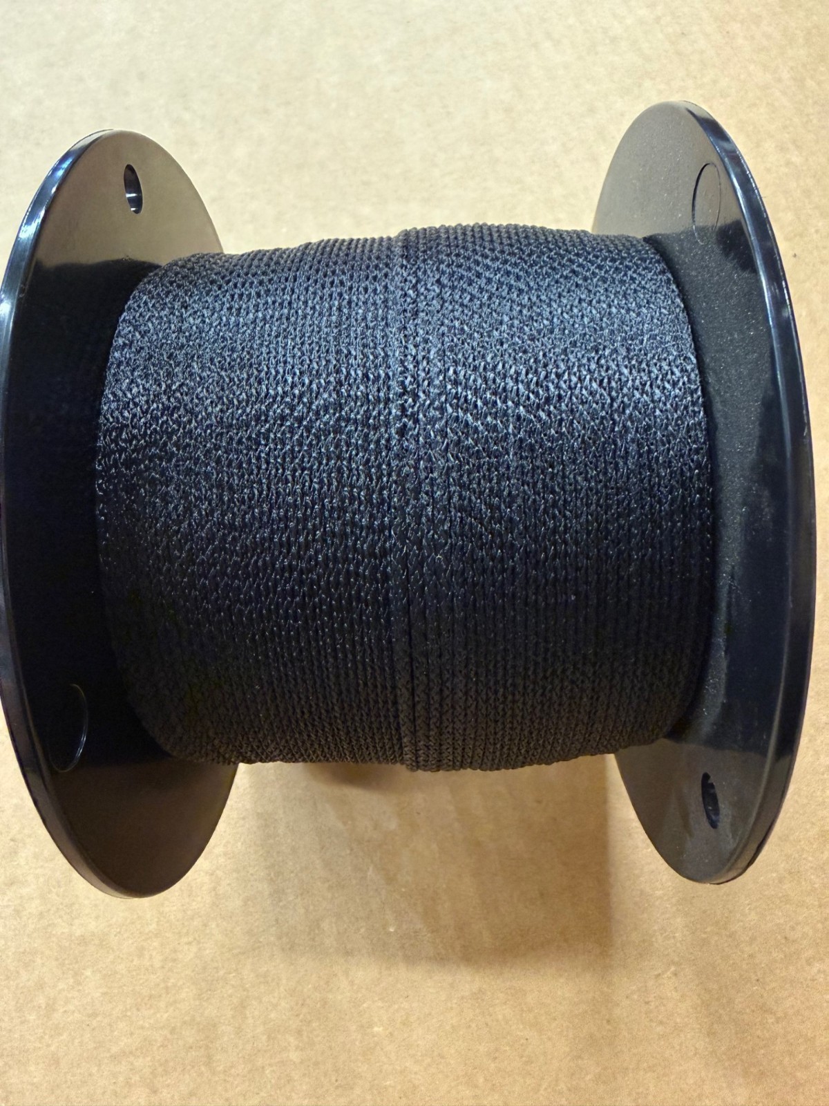 Solid Braid Rope (#3) 3/32″ x 1000ft Black Utility Cord