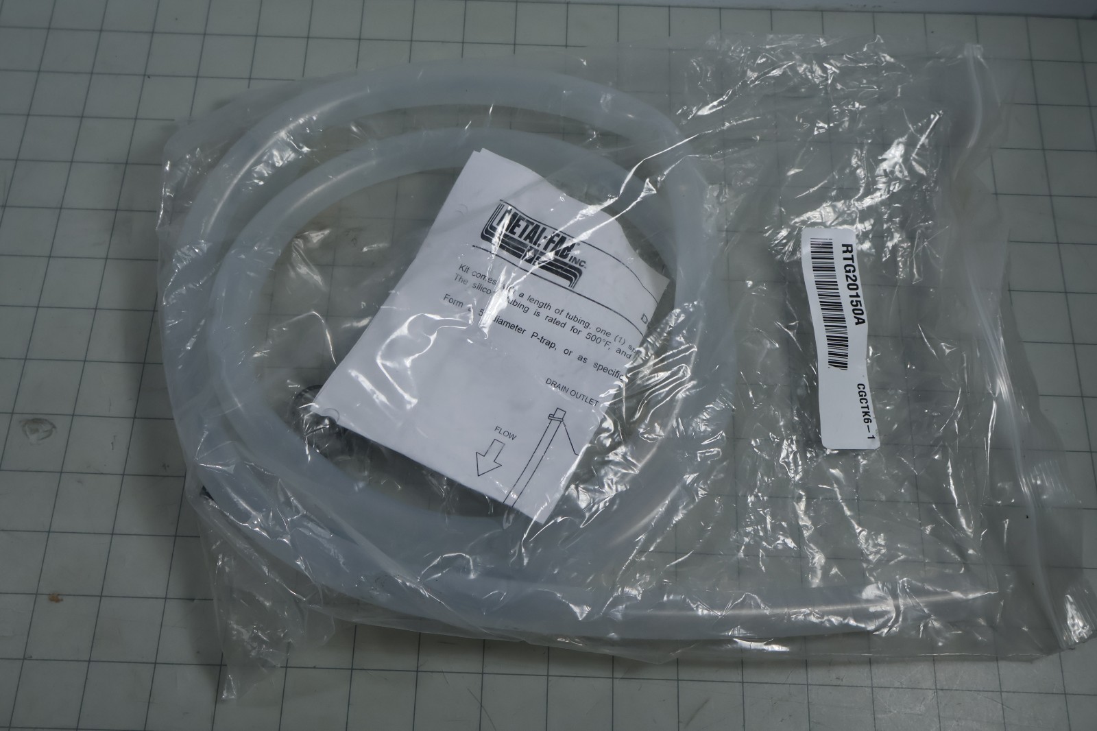 Metal-Fab RTG20150A Polyguard Condensate Drain Tube Hose Kit 6ft. NEW