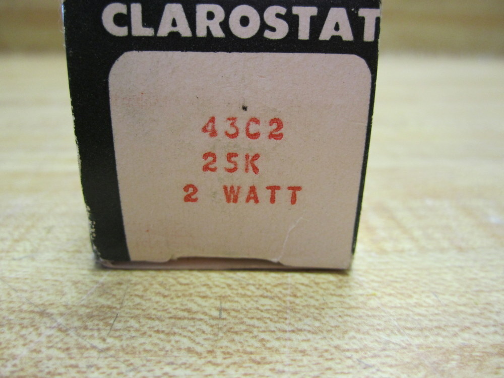 Clarostat 43C2-25K Potentiometer 2W 25K Ohms