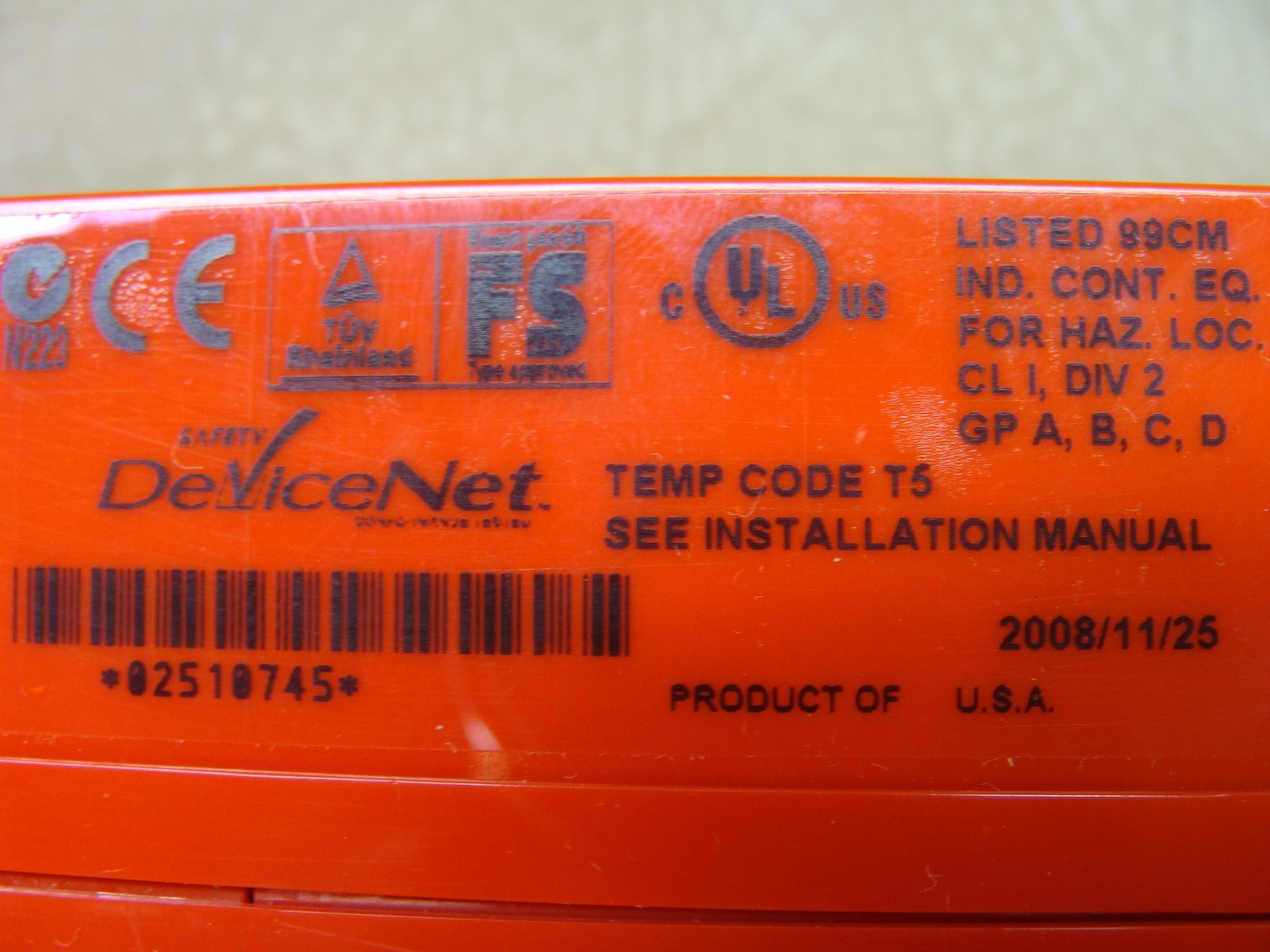 Allan Bradley 1791DS-IB16 Devicenet block safety I/O module