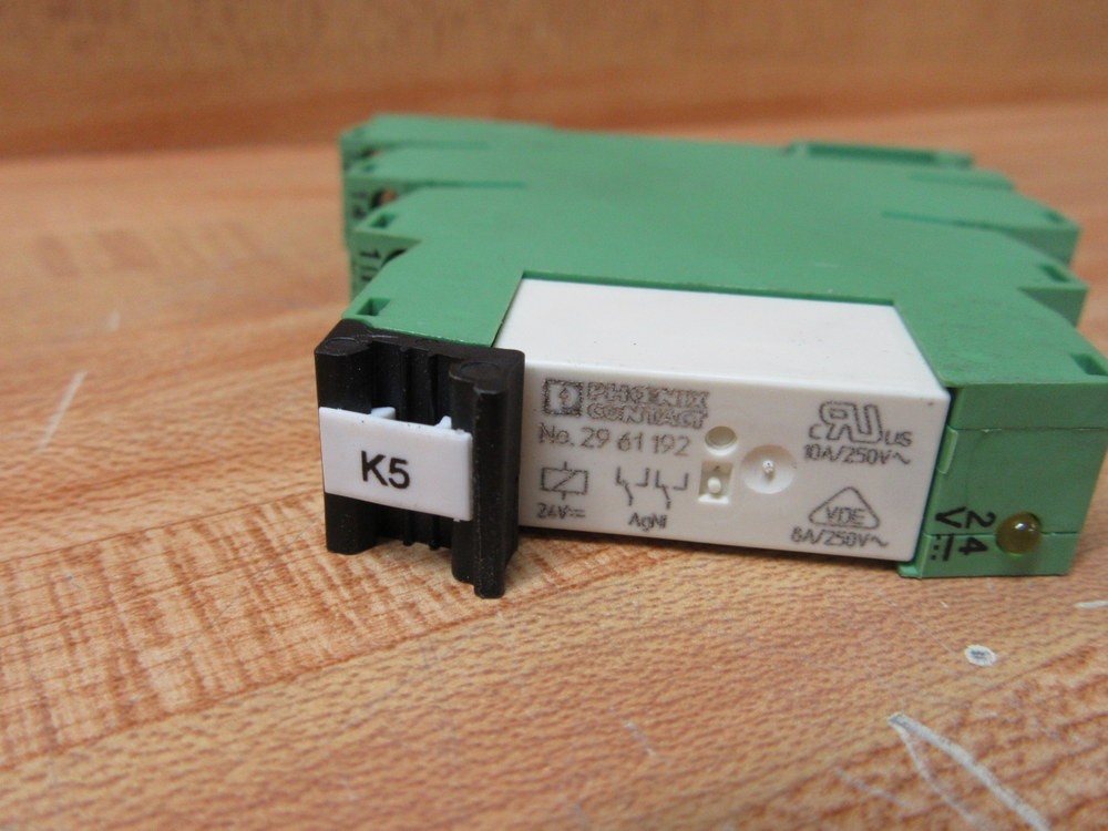 Phoenix Contact PLC-BSC-24DC/21-21 Terminal Block 2967015 W/Relay 29 61 192 (Pac